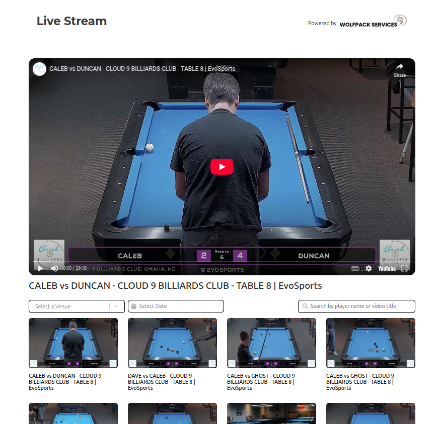Live streaming of cloud9 matches screen