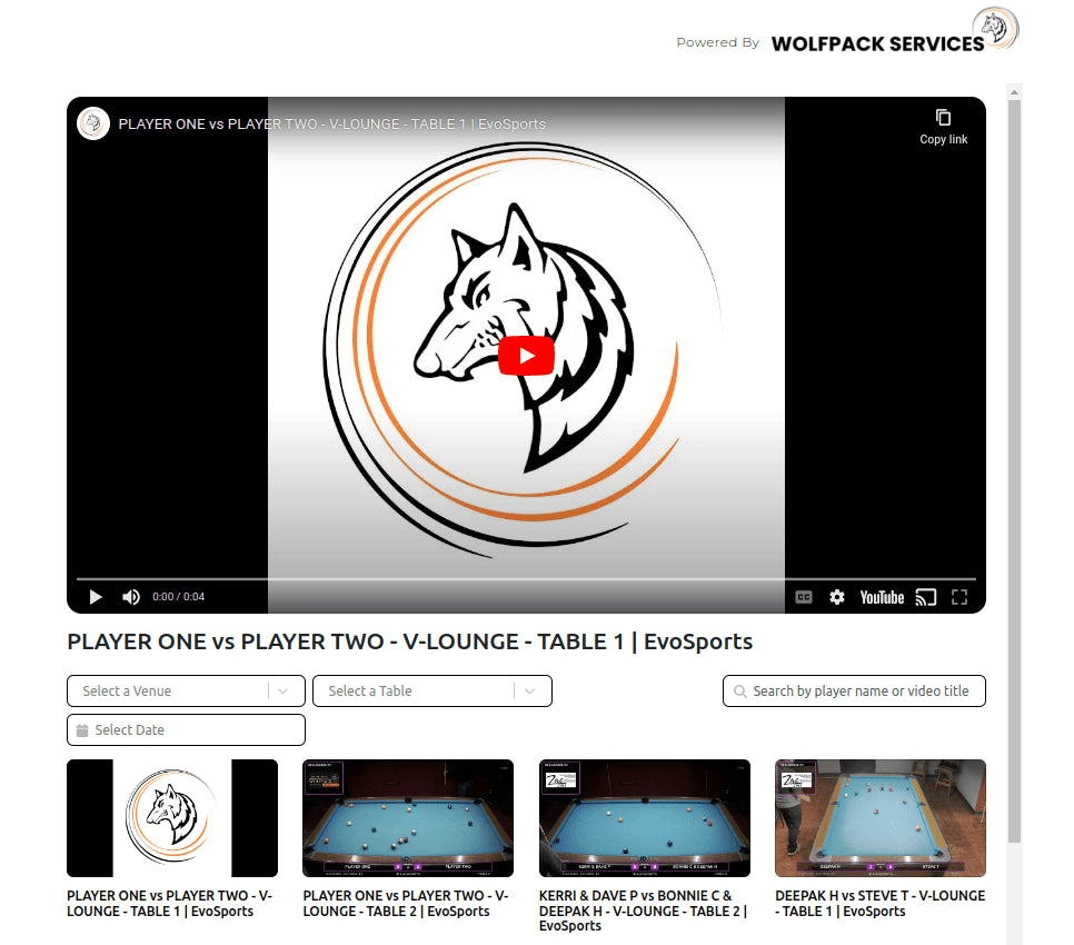 Live streaming of wpsportz matches screen
